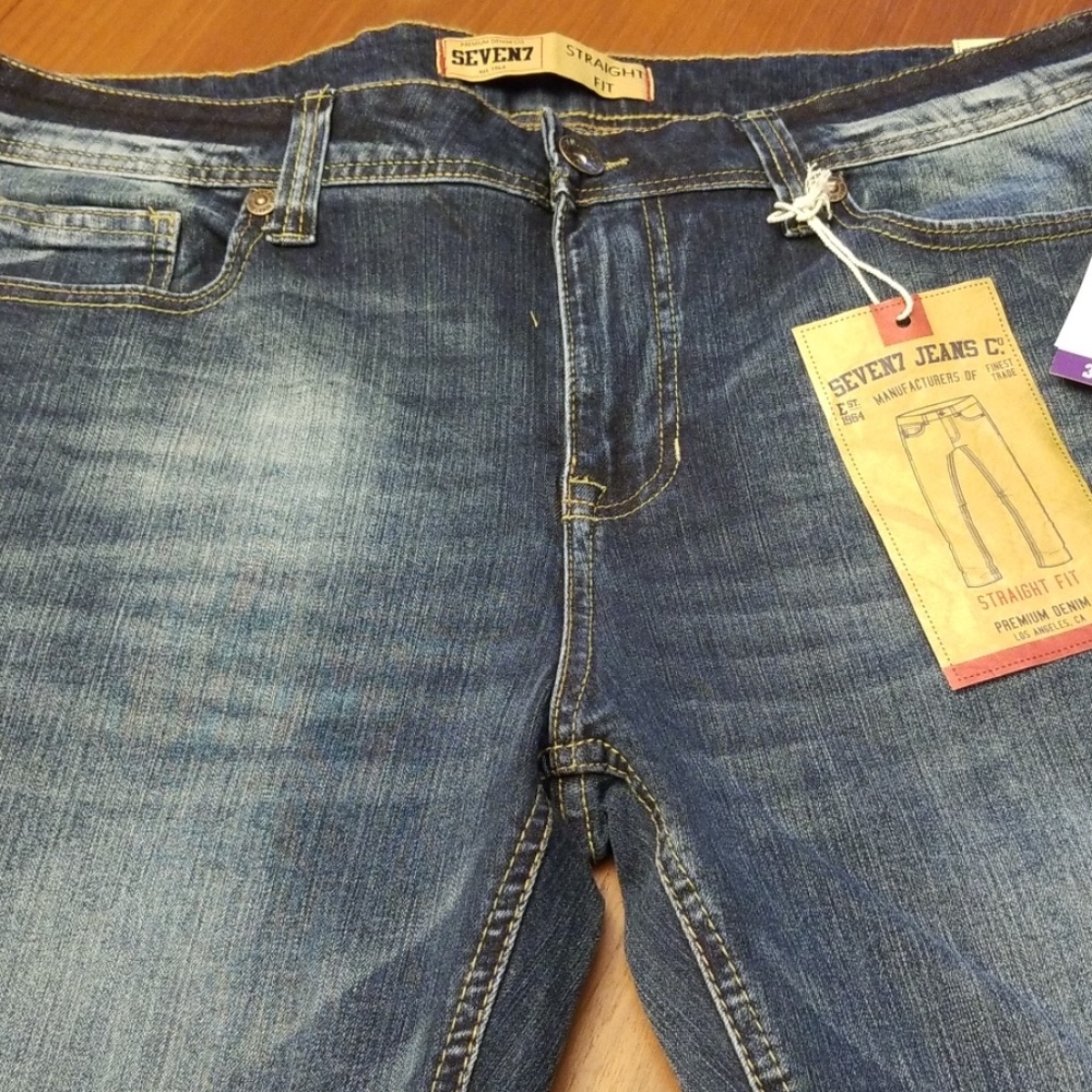 NWT Mens seven7 Jean's. Straights! 36 x 34